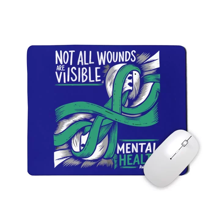 Tal Health Not All Wounds Visible Tal Health Awareness Gift Mousepad