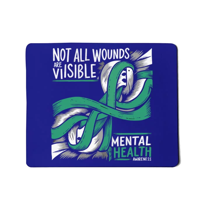 Tal Health Not All Wounds Visible Tal Health Awareness Gift Mousepad