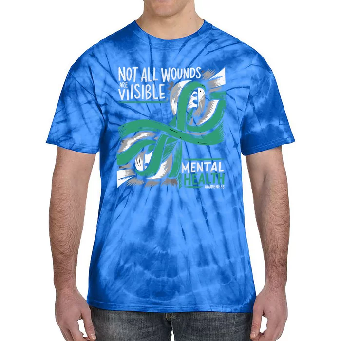 Tal Health Not All Wounds Visible Tal Health Awareness Gift Tie-Dye T-Shirt