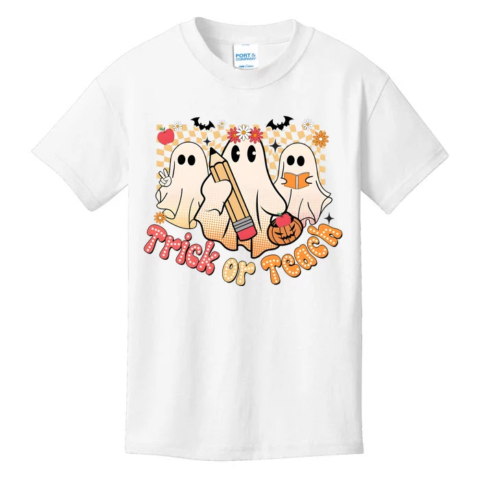 Teacher Halloweentrick Of Teach Kids T-Shirt