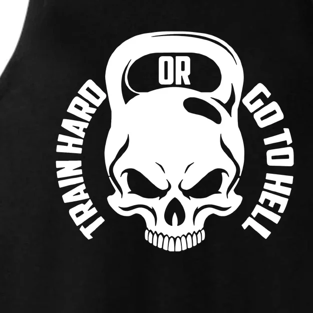 Train Hard Or Go To Hell Ladies Tri-Blend Wicking Tank