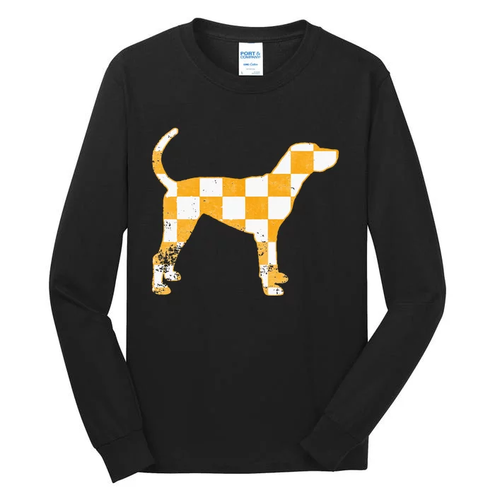 Tennessee Hound Orange White Vintage Dog Fan Game Tall Long Sleeve T-Shirt