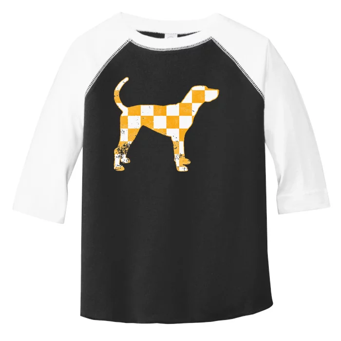 Tennessee Hound Orange White Vintage Dog Fan Game Toddler Fine Jersey T-Shirt