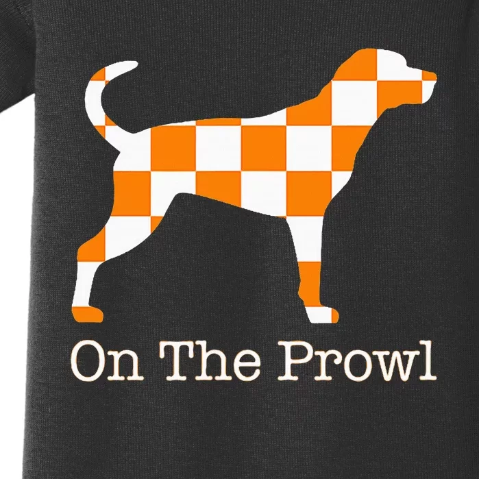 Tennessee Hound On The Prowl Vol Dog Knoxville Fan Game Gift Baby Bodysuit