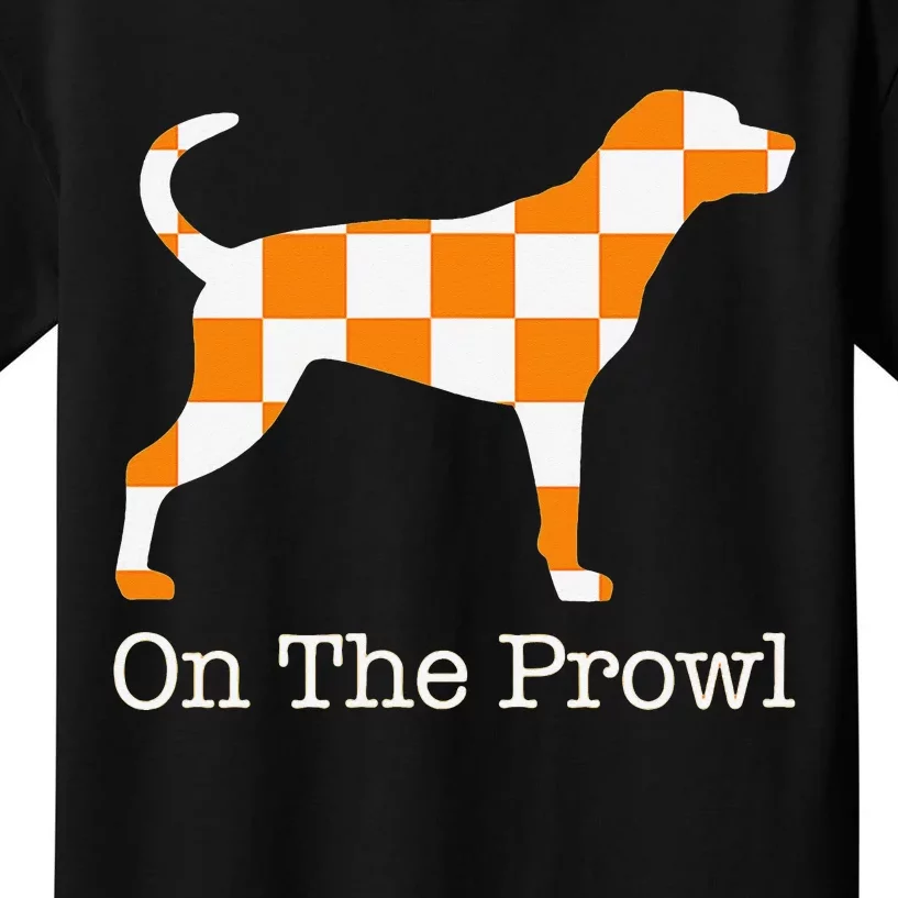 Tennessee Hound On The Prowl Vol Dog Knoxville Fan Game Gift Kids T-Shirt