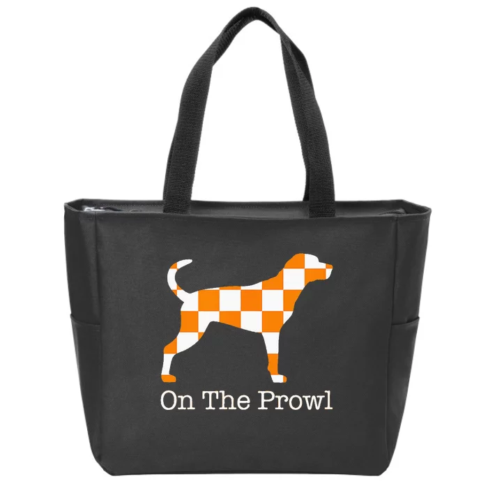 Tennessee Hound On The Prowl Vol Dog Knoxville Fan Game Gift Zip Tote Bag