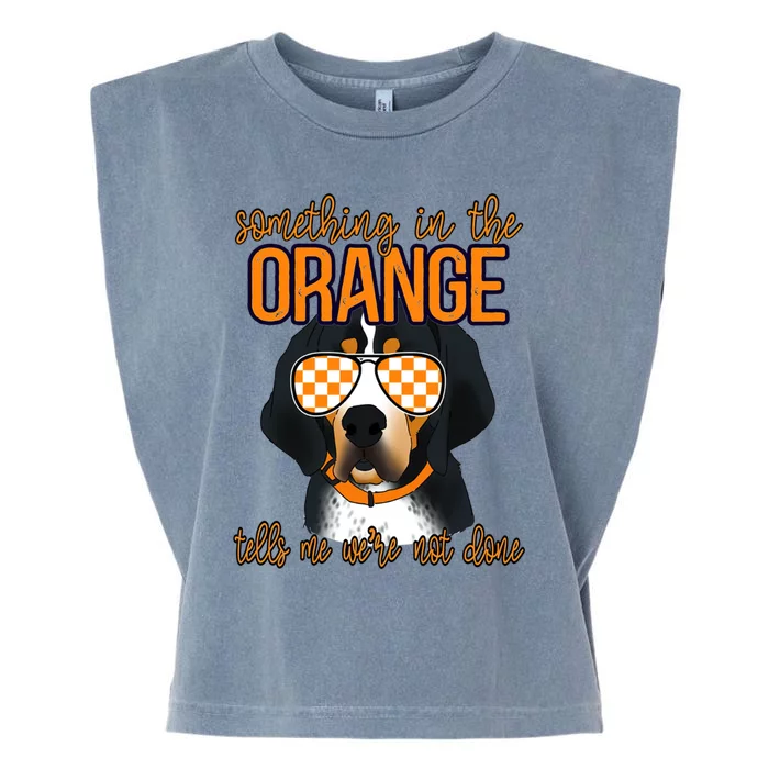 Tennessee Hound Orange White Vintage Dog Fan Game Meaningful Gift Garment-Dyed Women's Muscle Tee