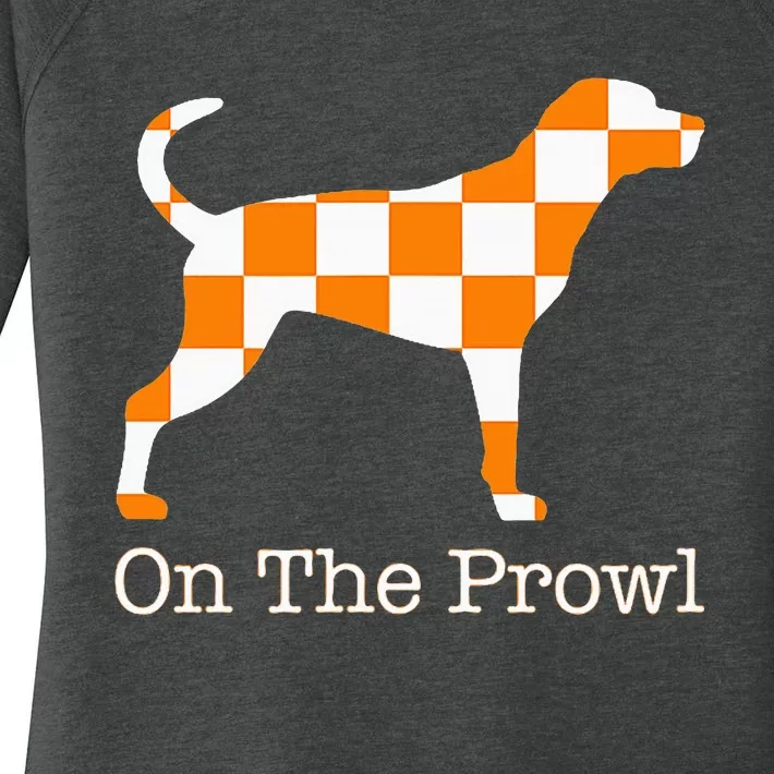 Tennessee Hound On The Prowl Vol Dog Knoxville Fan Game Gift Women's Perfect Tri Tunic Long Sleeve Shirt