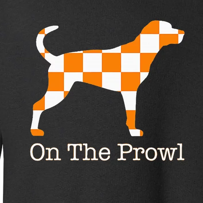 Tennessee Hound On The Prowl Vol Dog Knoxville Fan Game Gift Toddler Sweatshirt