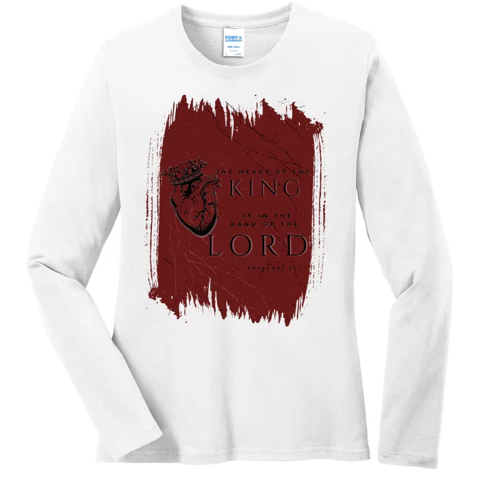 The Heart Of The King Ladies Long Sleeve Shirt