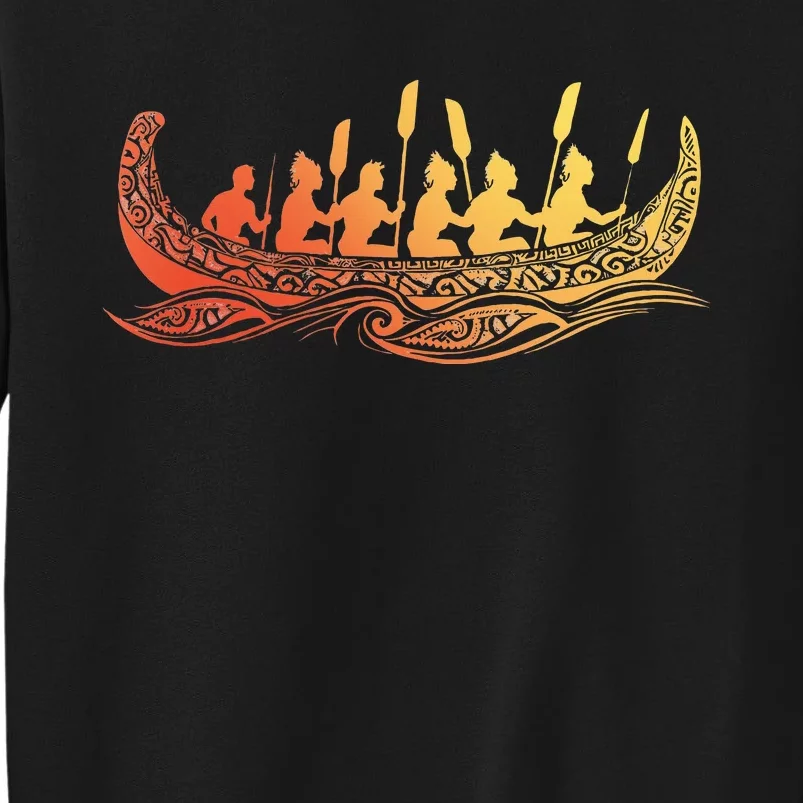 Tribal Hawaiian Outrigger Canoe Hawaiian Tribal Sweatshirt