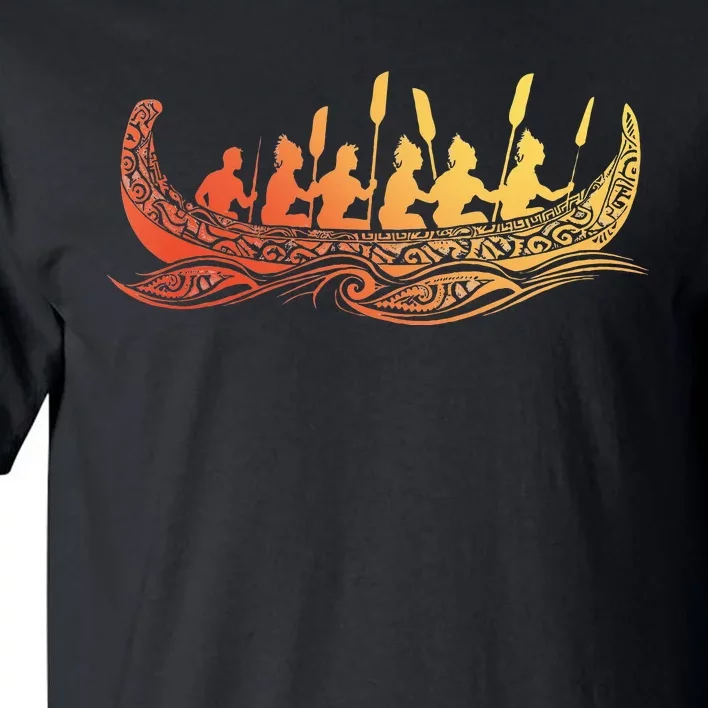 Tribal Hawaiian Outrigger Canoe Hawaiian Tribal Tall T-Shirt