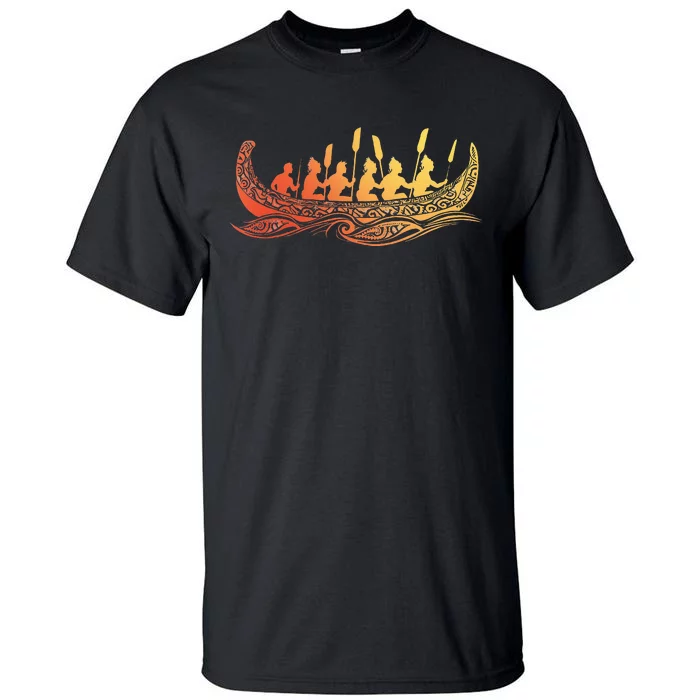 Tribal Hawaiian Outrigger Canoe Hawaiian Tribal Tall T-Shirt