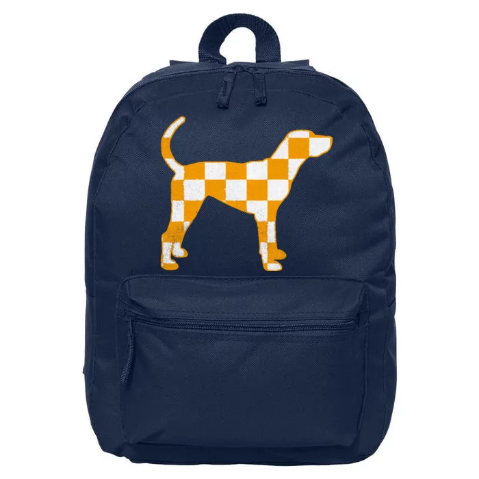 Tennessee Hound Orange White Vintage Dog Fan Game 16 in Basic Backpack