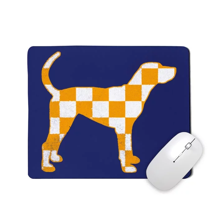 Tennessee Hound Orange White Vintage Dog Fan Game Mousepad