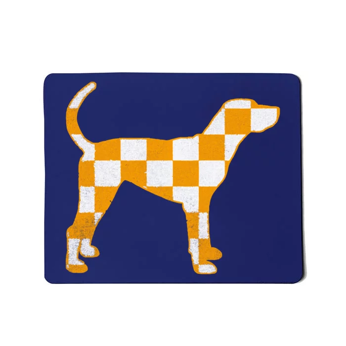 Tennessee Hound Orange White Vintage Dog Fan Game Mousepad