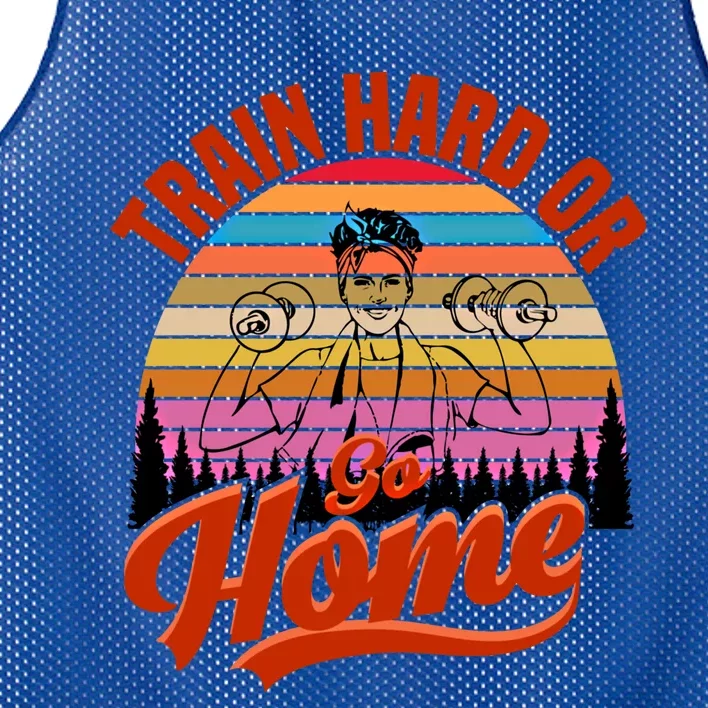 Train Hard Or Go Home No Pain No Gain Meaningful Gift Mesh Reversible Basketball Jersey Tank