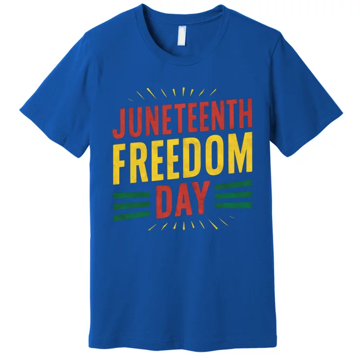 The History Of Junenth Afircan Freedom Day Junenth Sh Gift Premium T-Shirt