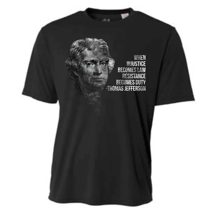 Thomas Jefferson Quote Cooling Performance Crew T-Shirt