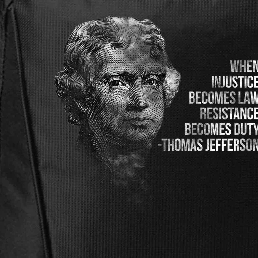 Thomas Jefferson Quote City Backpack