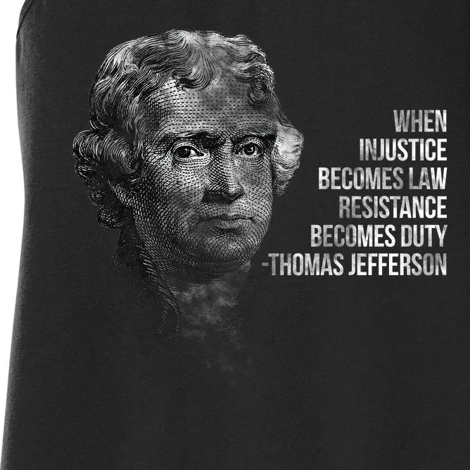 Thomas Jefferson Quote Women's Racerback Tank