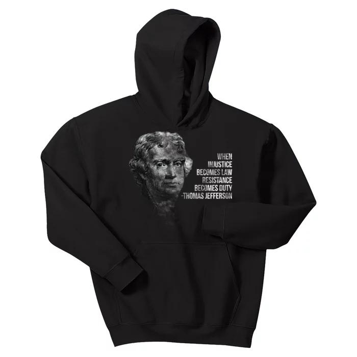 Thomas Jefferson Quote Kids Hoodie