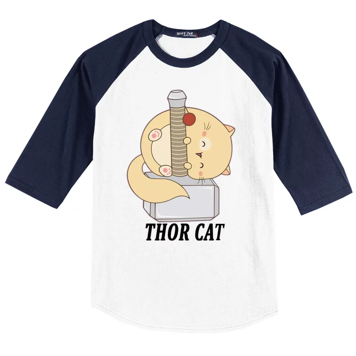 Thor Cat Baseball Sleeve Shirt