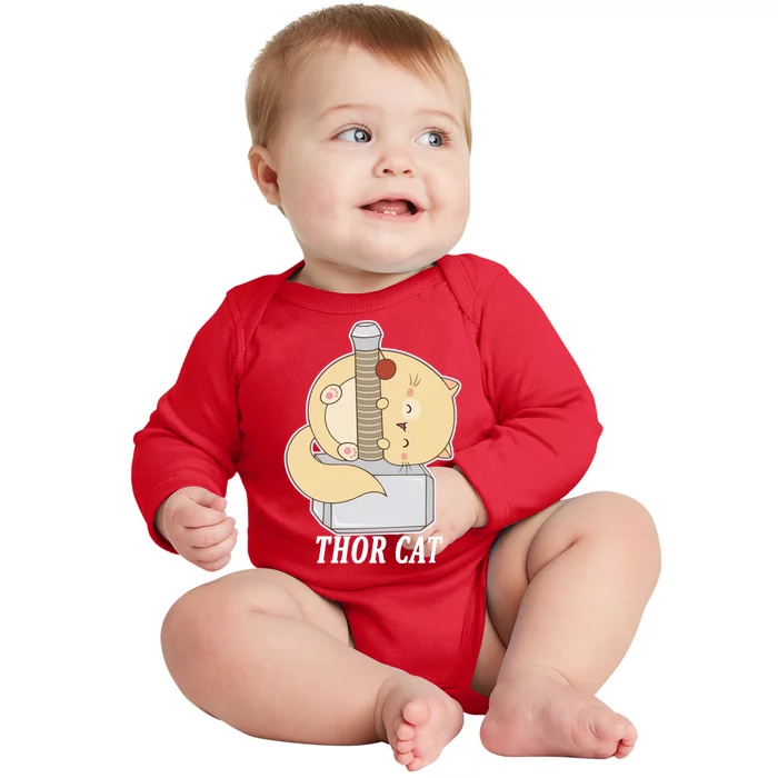 Thor Cat Baby Long Sleeve Bodysuit