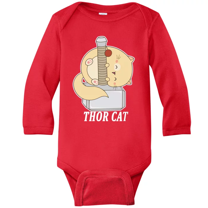 Thor Cat Baby Long Sleeve Bodysuit