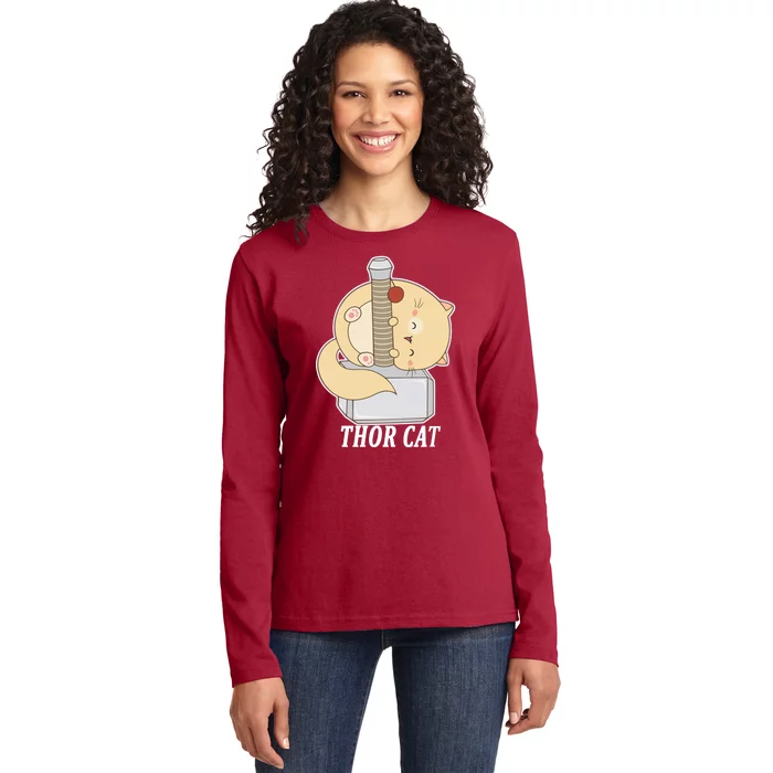 Thor Cat Ladies Long Sleeve Shirt