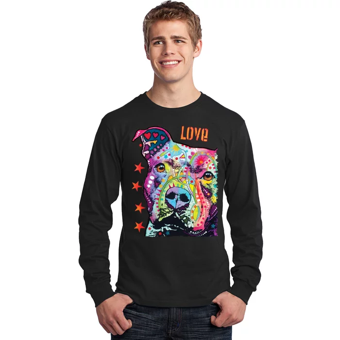 Thoughtful Pit Bull Dog Dean Russo Long Sleeve Shirt