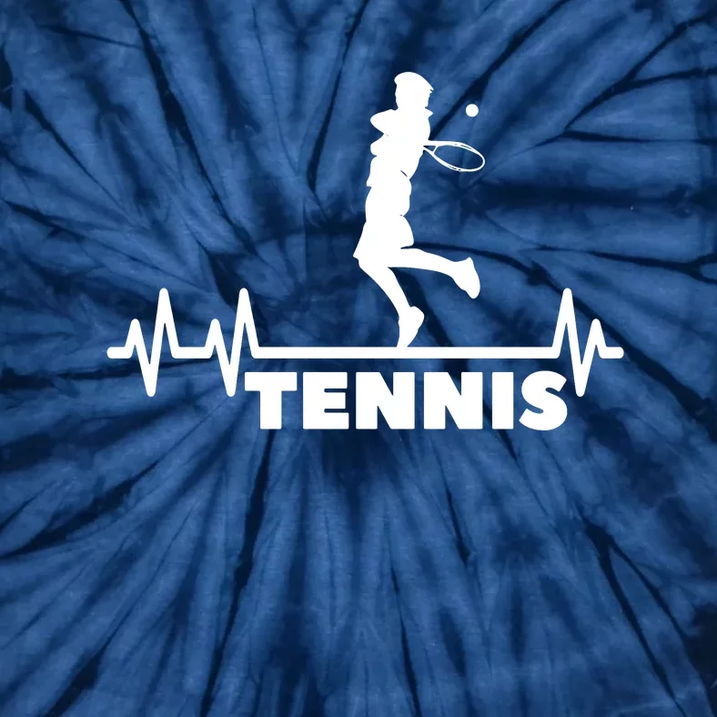 Tennis Heartbeat Pulse Tennis Player Athlete Tie-Dye T-Shirt