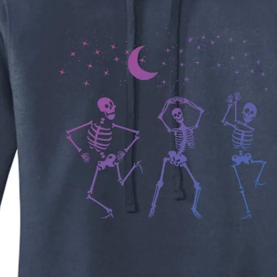 Trendy Halloween Party Dancing Skeleton Dance Challenge Gift Women's Pullover Hoodie