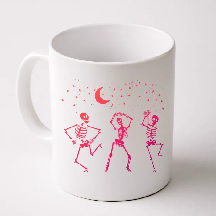 Trendy Halloween Party Dancing Skeleton Dance Challenge Gift Front & Back Coffee Mug