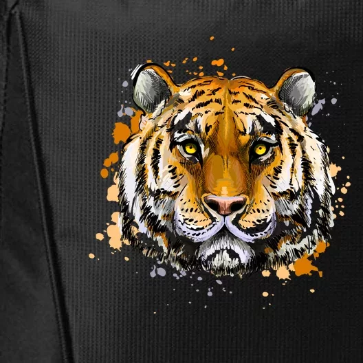 Tiger Head Portrait City Backpack