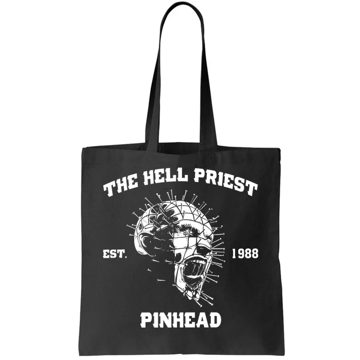 The Hell Priest Est 1988 Horror Scary Halloween Tote Bag