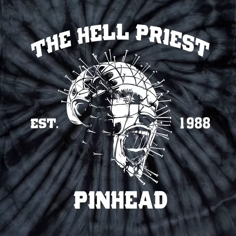 The Hell Priest Est 1988 Horror Scary Halloween Tie-Dye T-Shirt