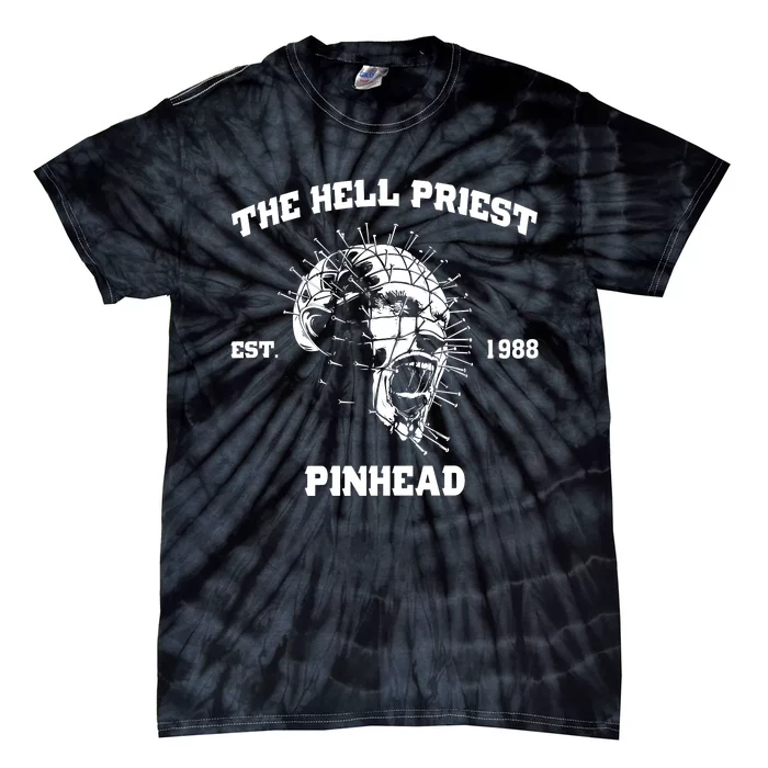 The Hell Priest Est 1988 Horror Scary Halloween Tie-Dye T-Shirt