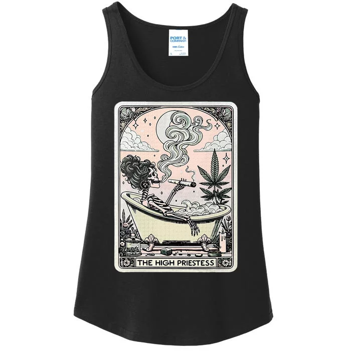 The High Priestess Tarot Card Ladies Essential Tank