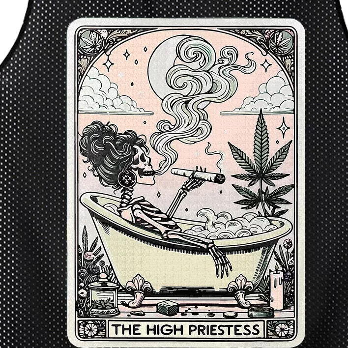 The High Priestess Tarot Card Mesh Reversible Basketball Jersey Tank