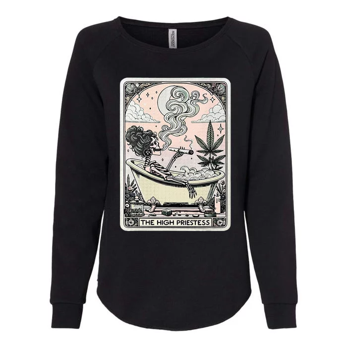 The High Priestess Tarot Card Womens California Wash Sweatshirt