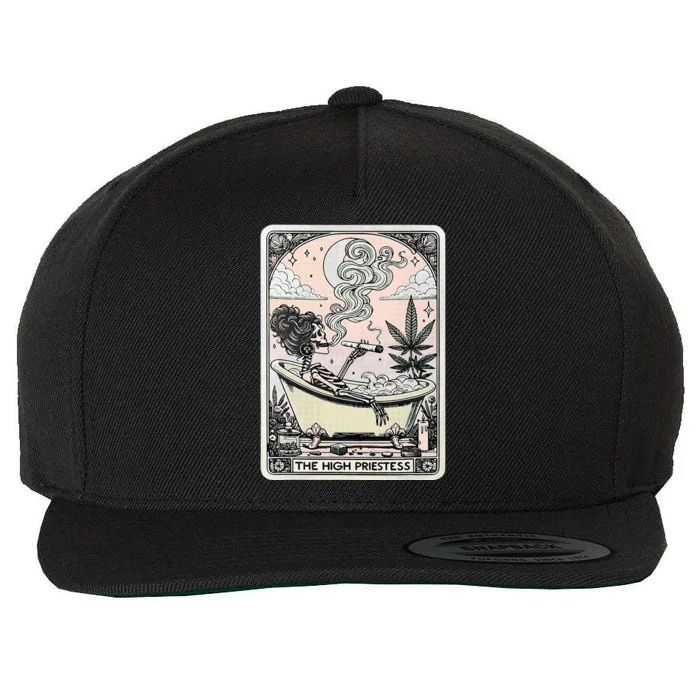 The High Priestess Tarot Card Wool Snapback Cap