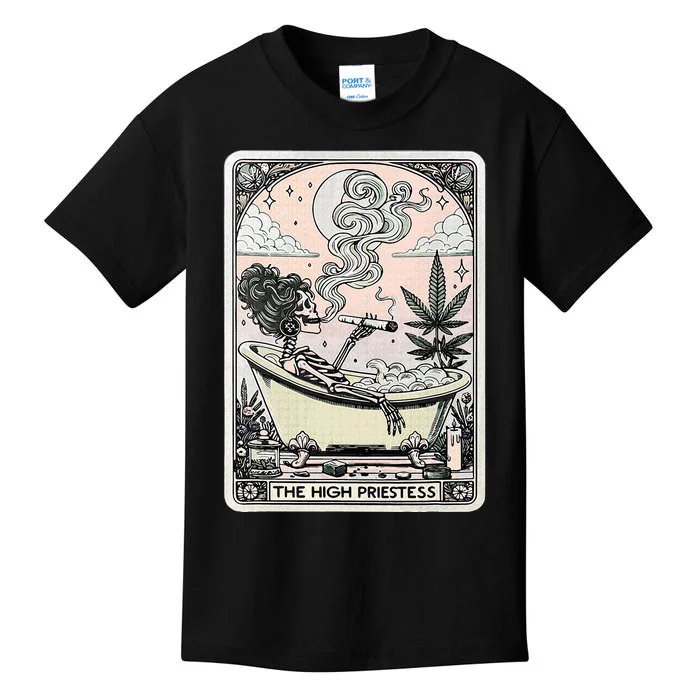 The High Priestess Tarot Card Kids T-Shirt