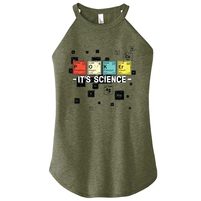 Texas Hold'Em Poker It's Science Funny Poker Player Women’s Perfect Tri Rocker Tank