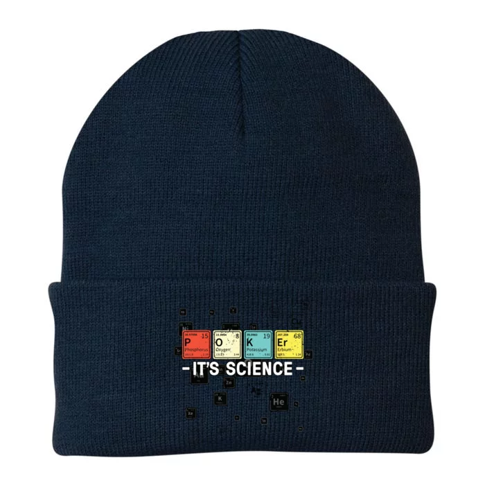 Texas Hold'Em Poker It's Science Funny Poker Player Knit Cap Winter Beanie