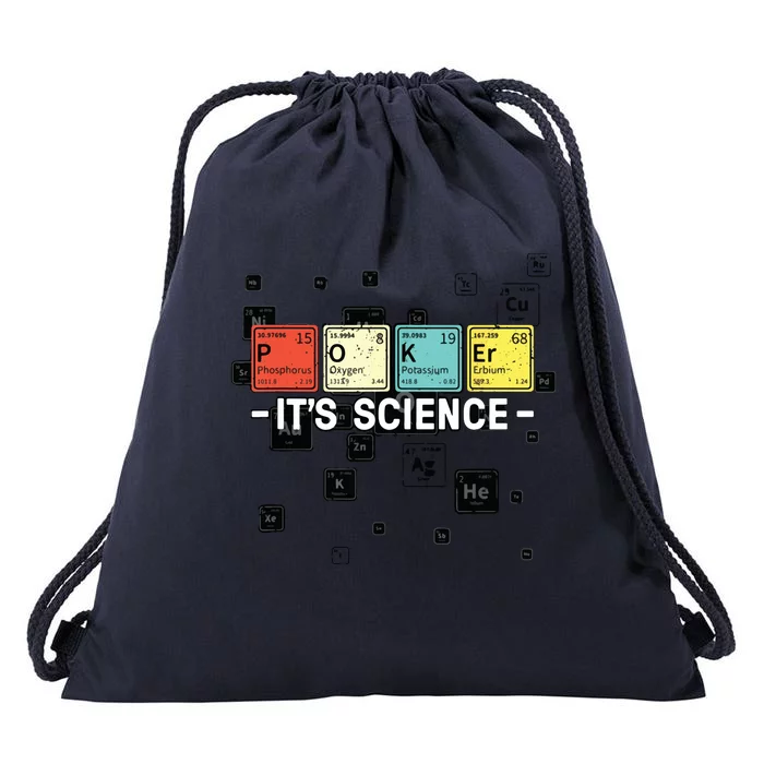 Texas Hold'Em Poker It's Science Funny Poker Player Drawstring Bag