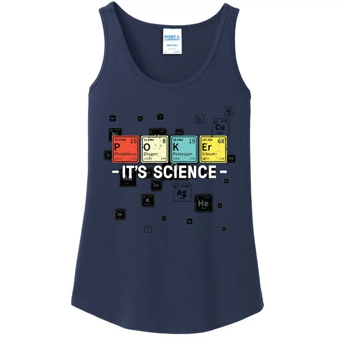 Texas Hold'Em Poker It's Science Funny Poker Player Ladies Essential Tank