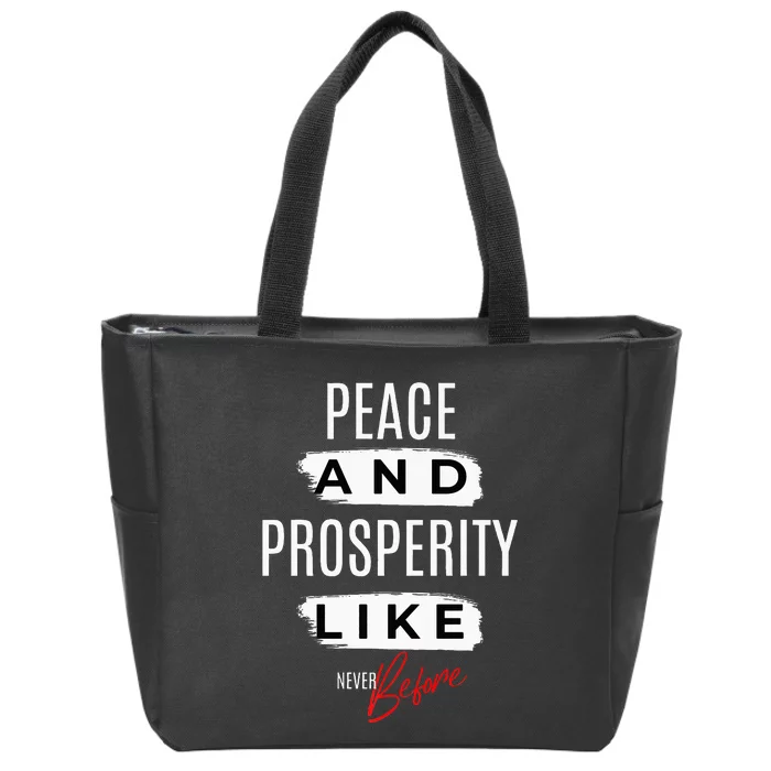 Trump Harris Presidential Debate Quote Election 2024 Zip Tote Bag