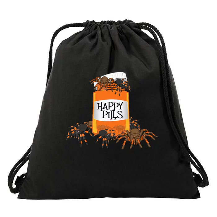 Tarantula Happy Pills Arthropod Arachnid Arachnophile Drawstring Bag