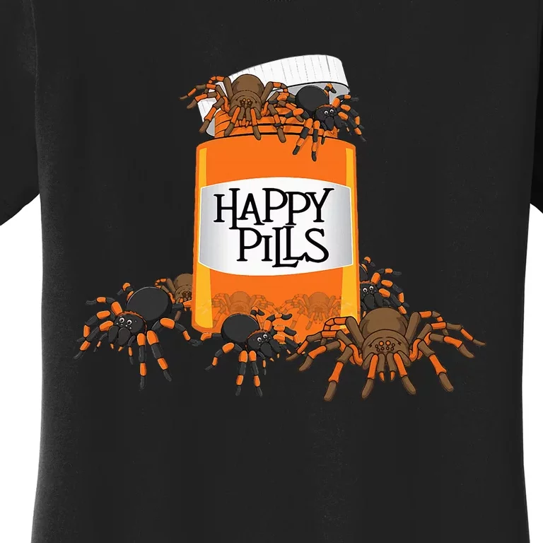 Tarantula Happy Pills Arthropod Arachnid Arachnophile Women's T-Shirt